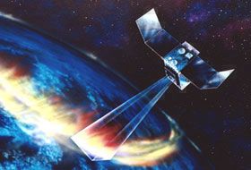 オーロラ観測衛星 れいめいイメージ